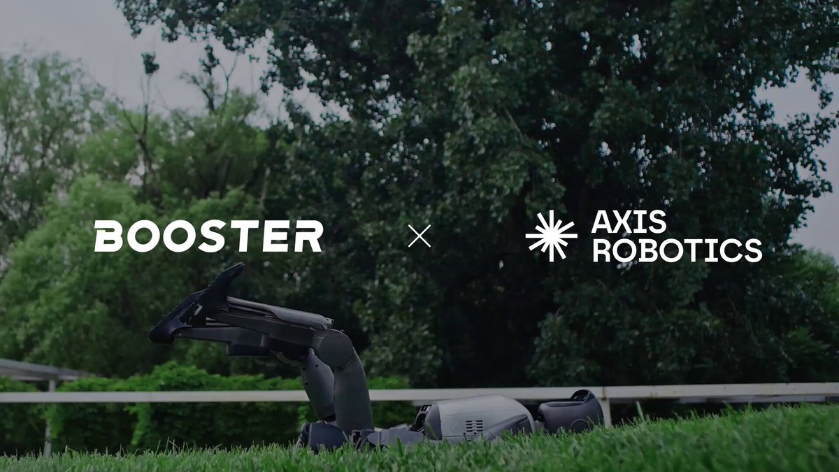 Axis Robotics 与 Booster Robotics 合作公告配图