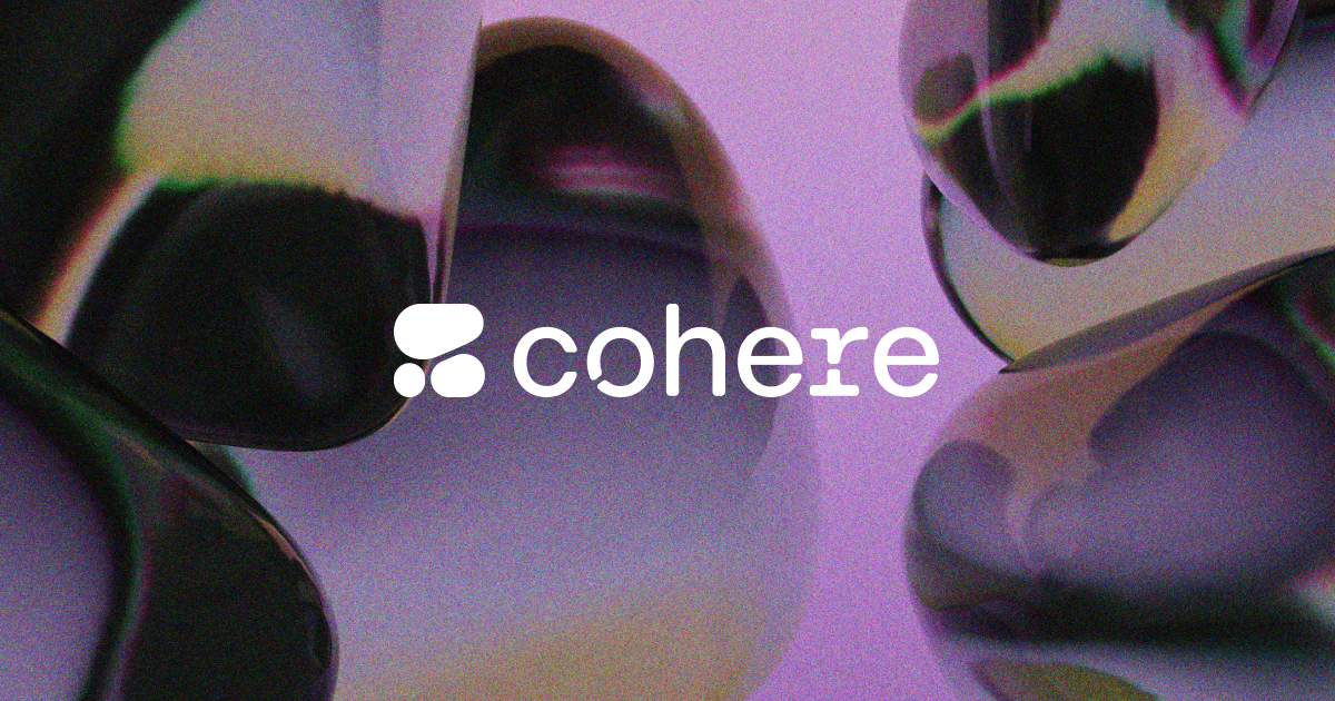 Cohere 官方网站上的品牌图像