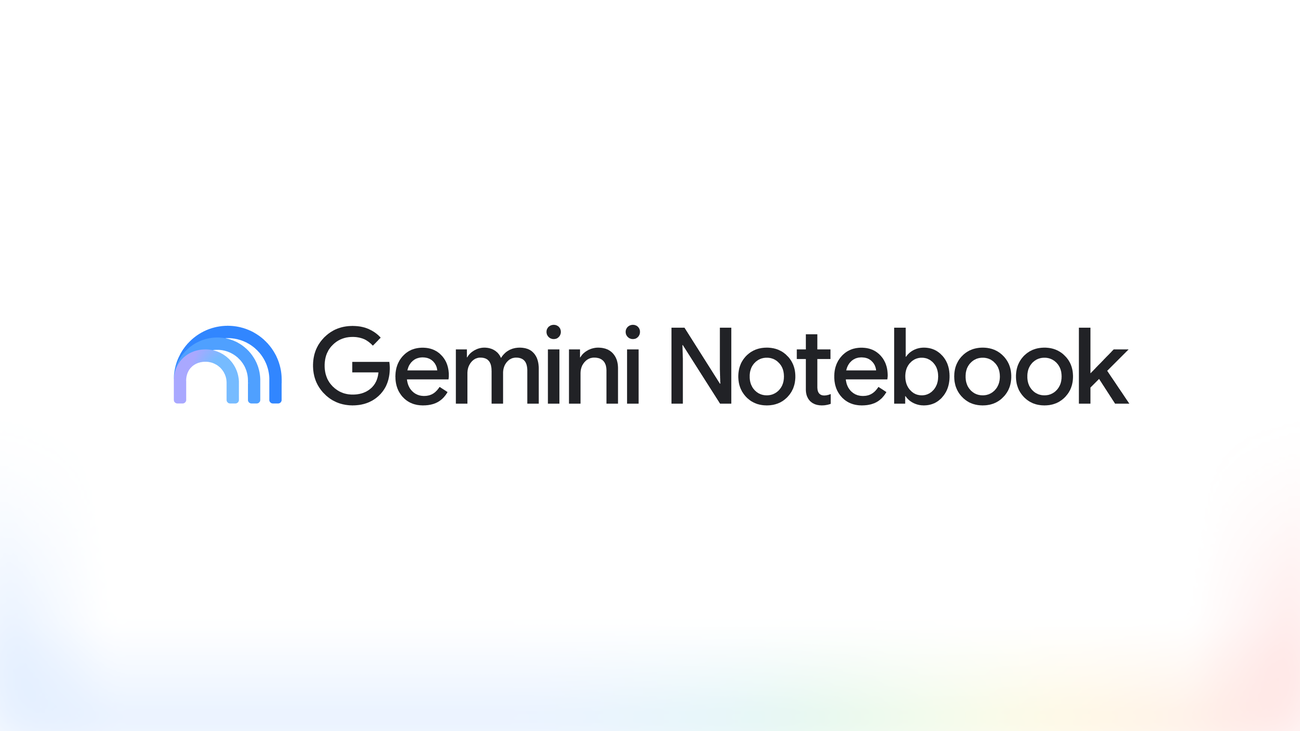 Gemini Notebook 新标志，来自 Google 7 月 16 日更名公告的官方配图