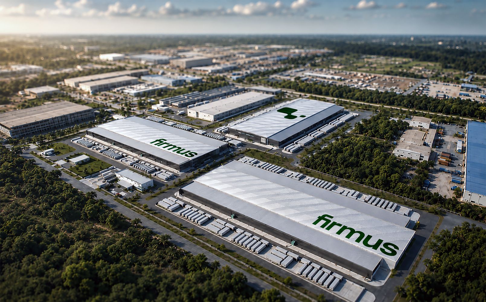 Firmus 在巴淡岛园区公告中使用的园区效果图