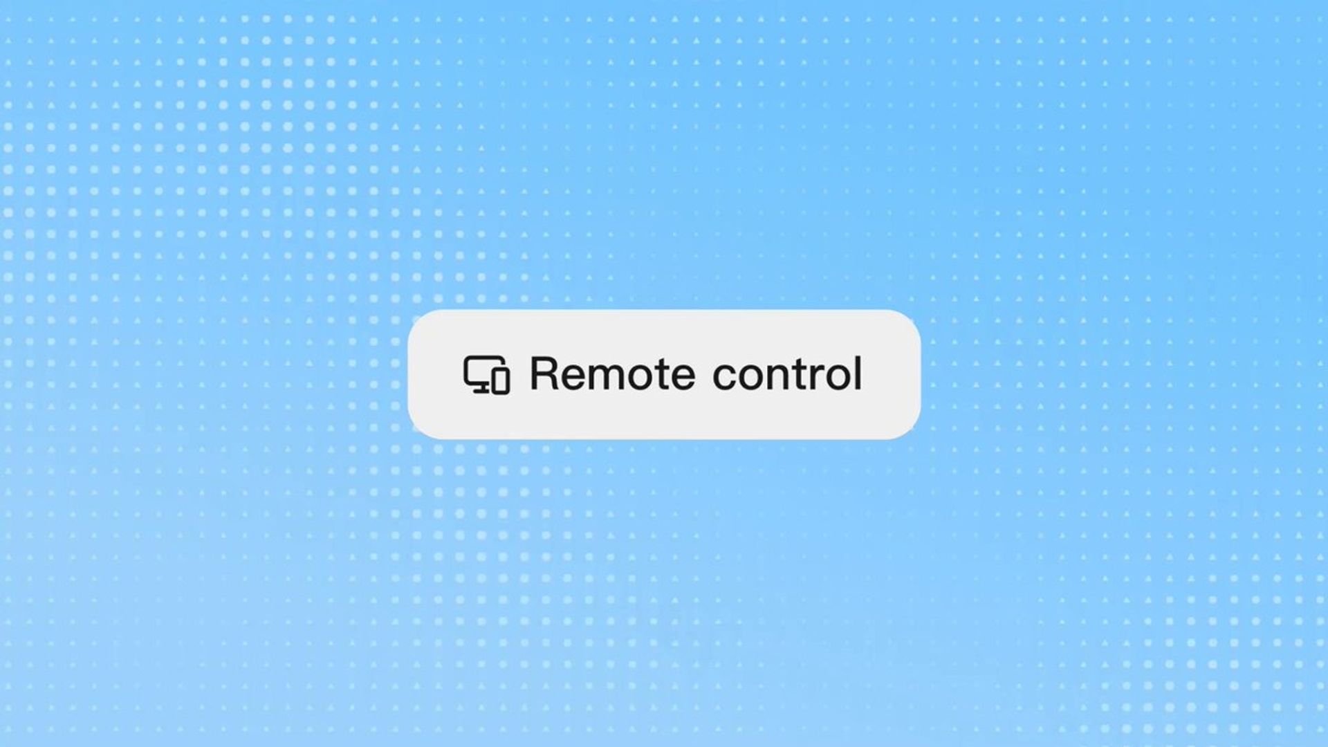 Kimi Work Remote Control 功能的官方公告视频封面：电脑显示器连接手机的图标