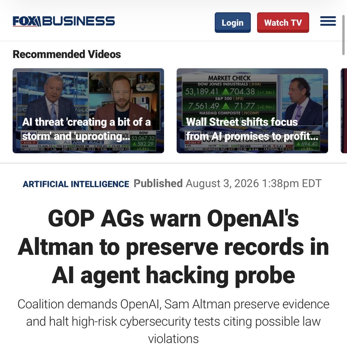 15 州检察长致 OpenAI 的警告信函