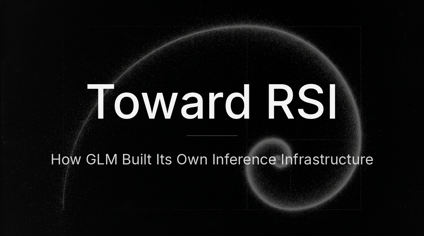 Z.ai 博客《Toward Recursive Self-Improvement: How GLM Built Its Own Inference Infrastructure》题图