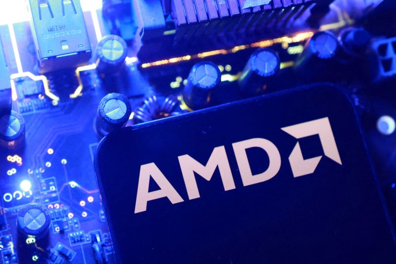 AMD 芯片特写（图源：Reuters）