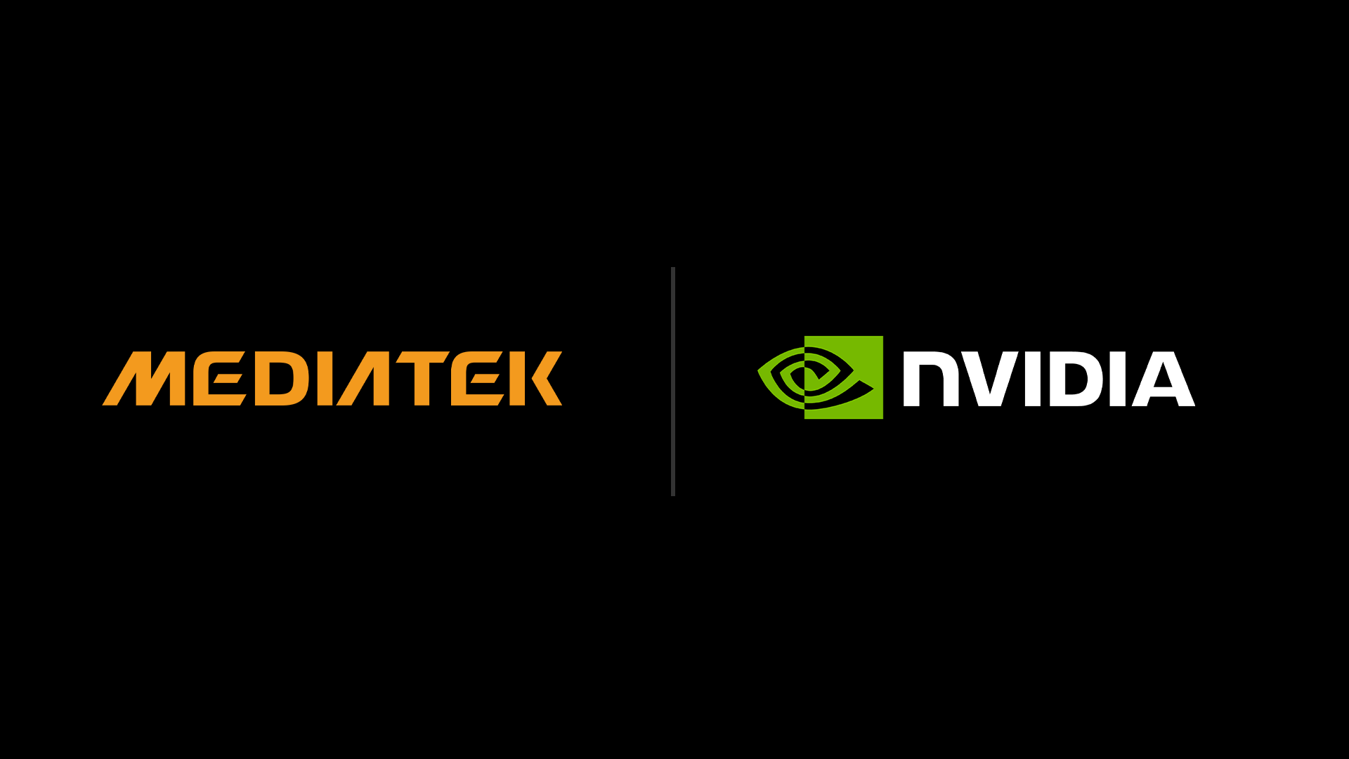 NVIDIA 与联发科联合公告使用的双方品牌横幅