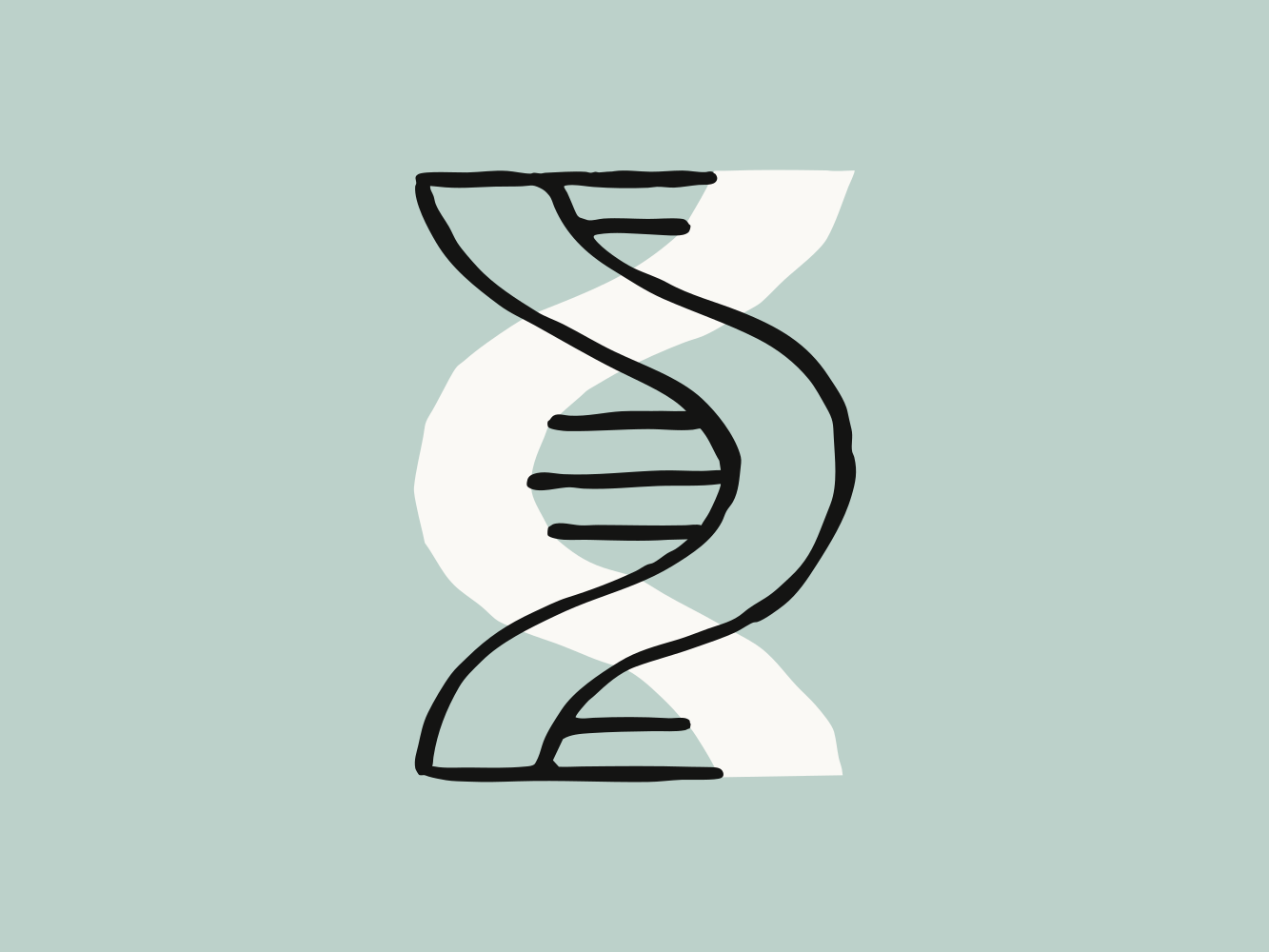 Anthropic 公告配图：风格化的 DNA 双螺旋