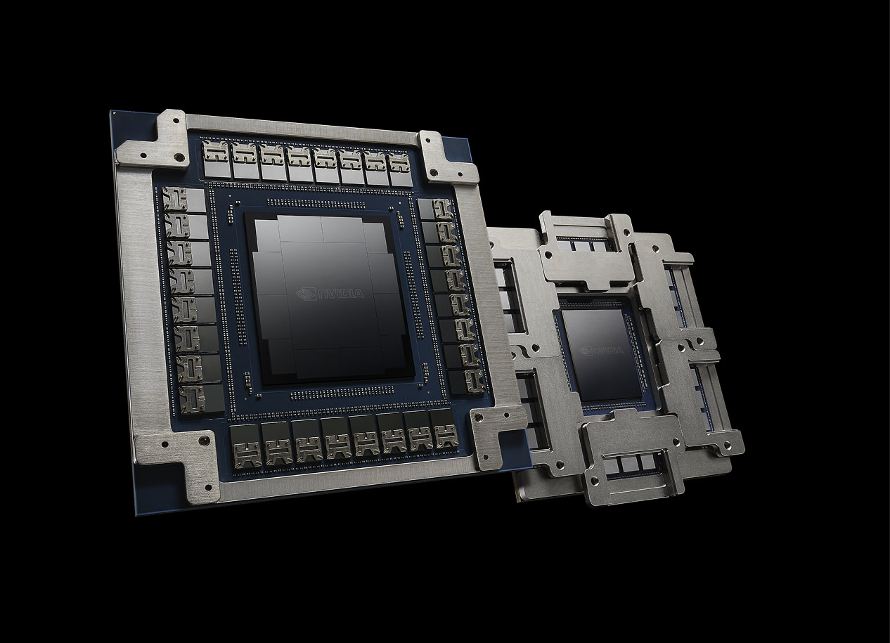 TechTimes 报道配图：NVIDIA 芯片封装模块渲染图