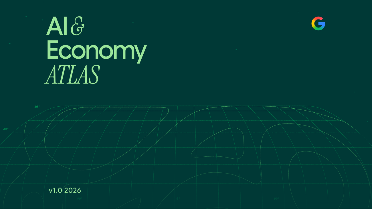 Google 为 AI & Economy ATLAS 发布的题图