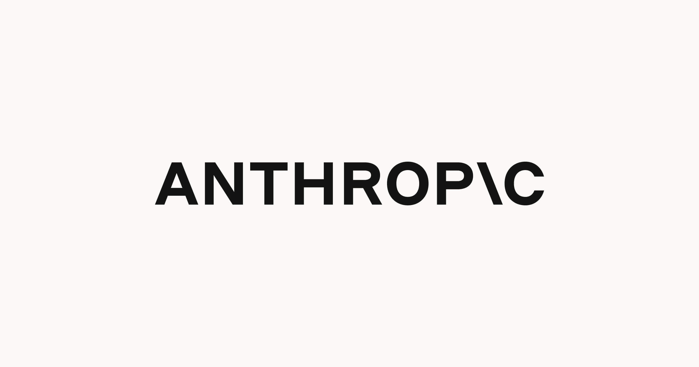 Anthropic 官网品牌图：白底上的 ANTHROPIC 字样