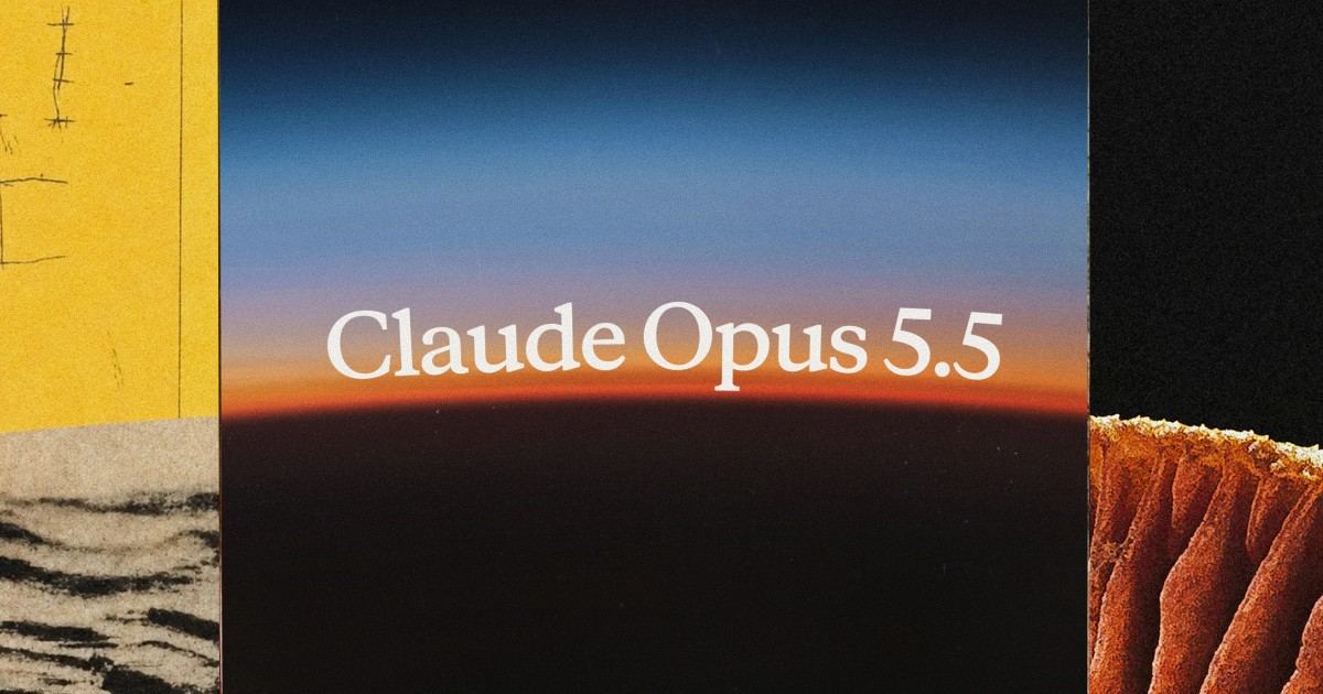 Anthropic 官方公告页面的 Claude Opus 5.5 题图