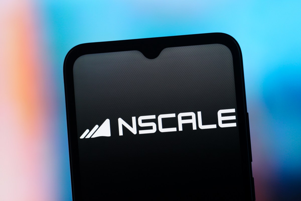 显示在手机屏幕上的 Nscale 标志