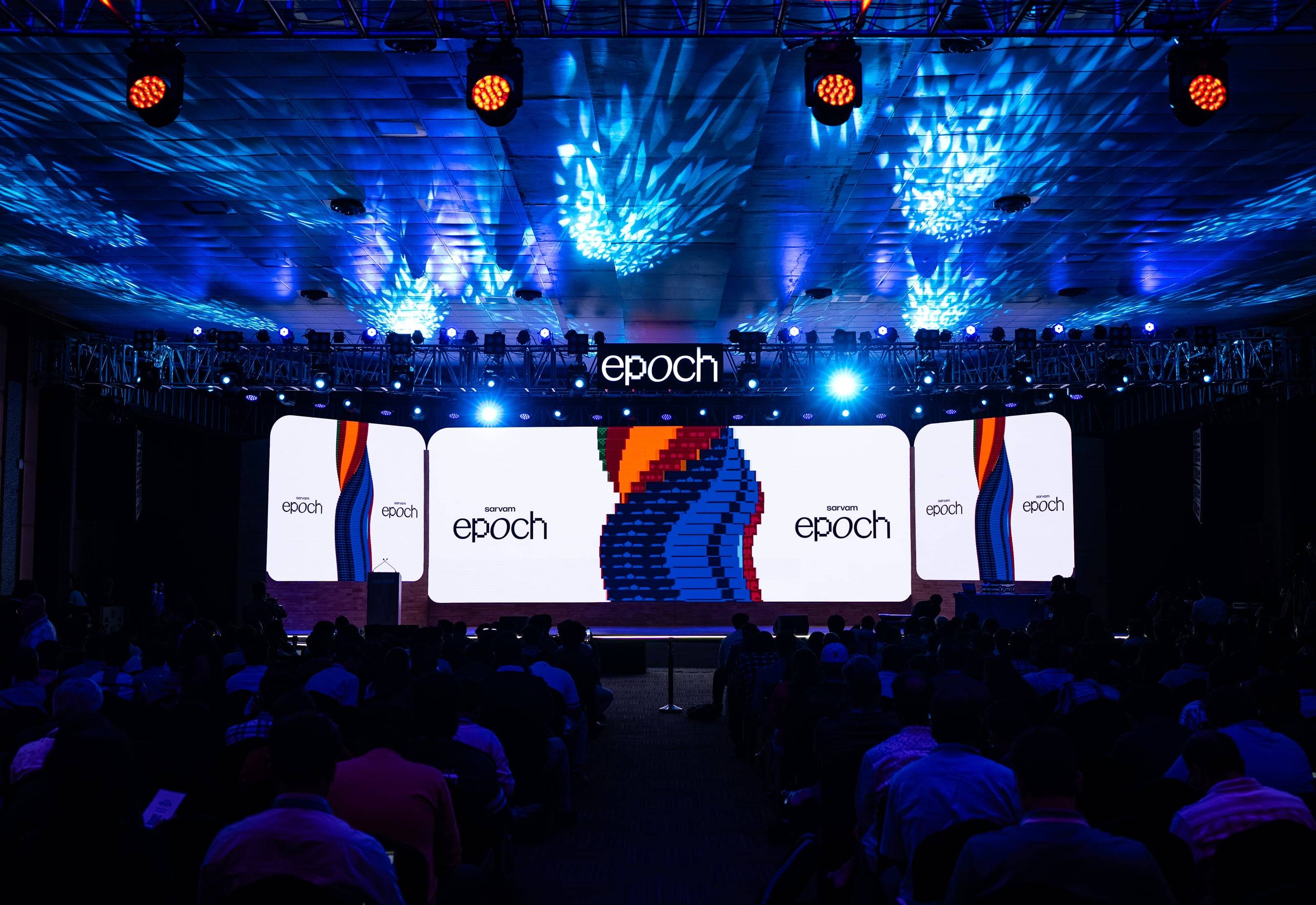 Sarvam Epoch 大会现场（图片来自 Sarvam 官方 Epoch 回顾页）