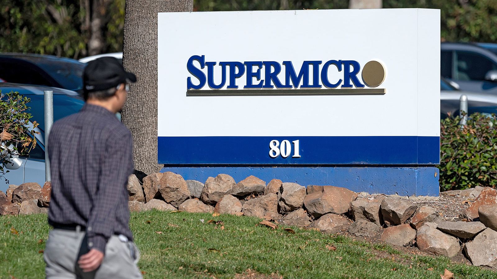 Super Micro Computer 位于加州 San Jose 的总部（2024 年 12 月，David Paul Morris/Bloomberg via Getty Images）