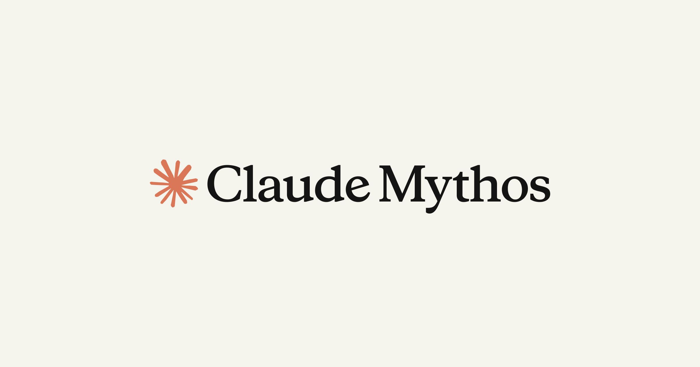 Anthropic 官方页面上「Claude Mythos」的字标与橙色星芒标识