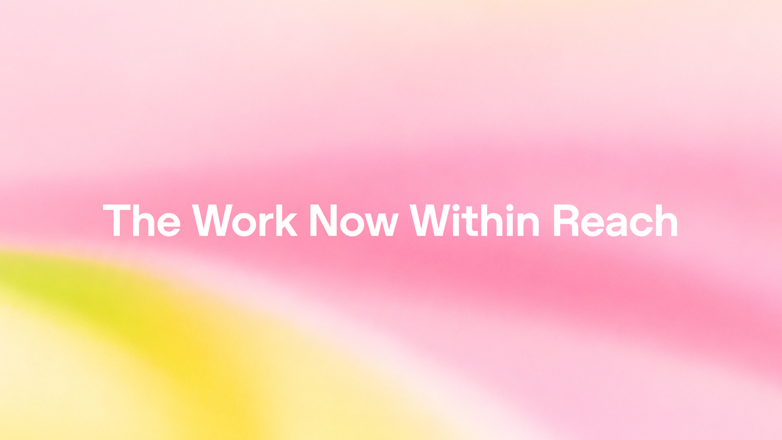 OpenAI 博客《The Work Now Within Reach》官方头图