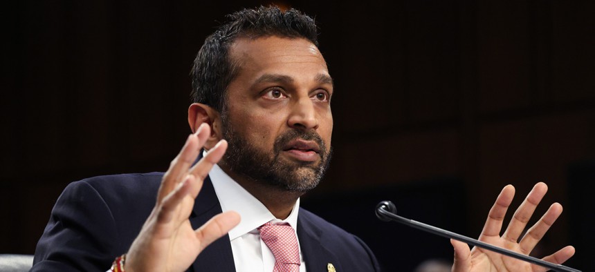 FBI 局长 Kash Patel 在参议院司法委员会听证会上作证